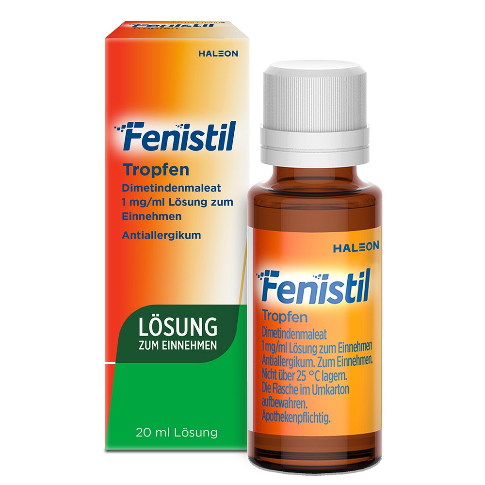 Fenistil Tropfen, Dimetindenmaleat 1 mg/ ml zum Einnehmen 20 ml