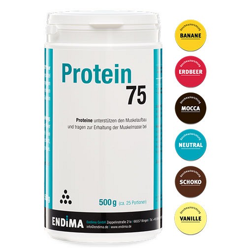 PROTEIN 75 Erdbeer Pulver 500 g