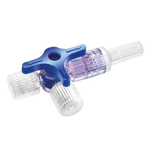 DISCOFIX Dreiwegehahn blau Luer Lock 1 St