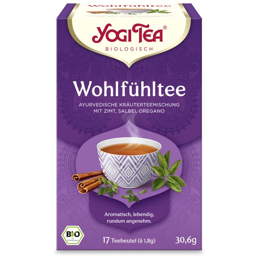 YOGI TEA, Wohlfühltee, Bio Kräutertee Filterbeutel 17X1.8 g