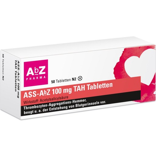 ASS-AbZ 100mg TAH Tabletten bei instabiler Angina pectoris 50 St