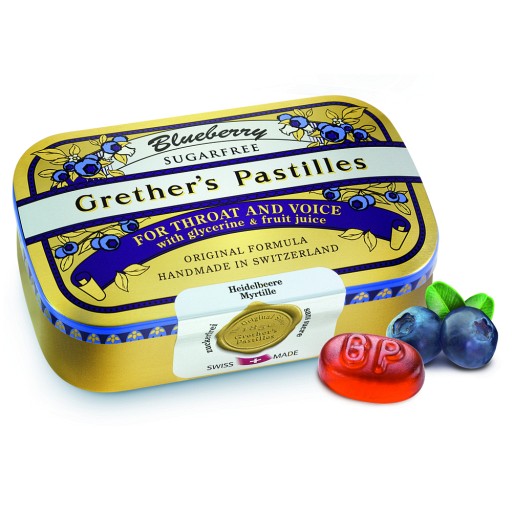 GRETHERS Blueberry zuckerfrei Pastillen 110 g