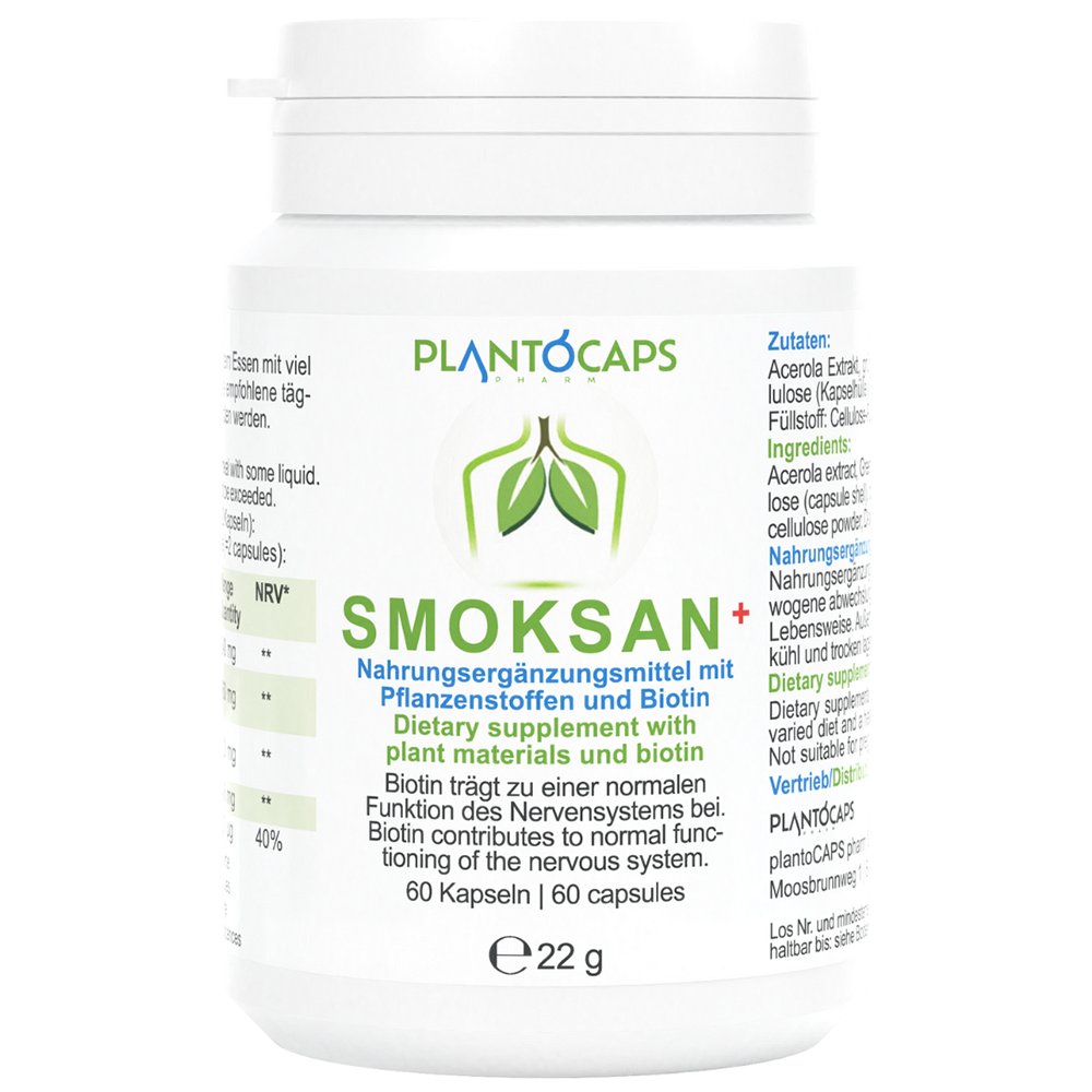 PLANTOCAPS Smoksan+ Kapseln 60 St