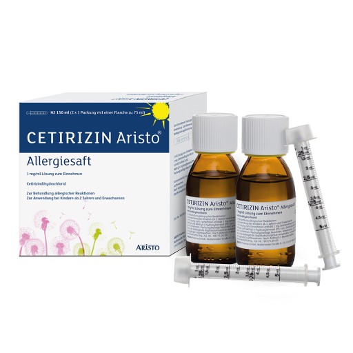 CETIRIZIN Aristo Allergiesaft 1 mg/ml Lsg.z.Einn. 150 ml