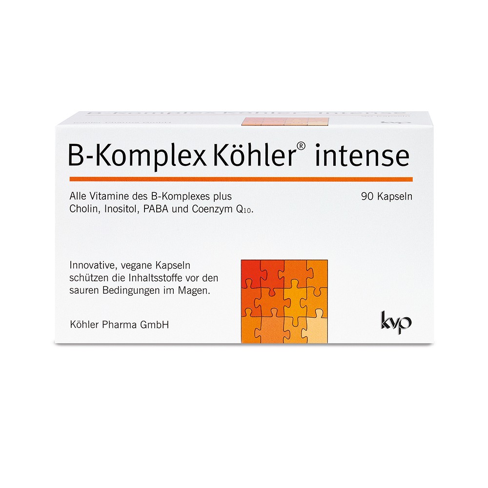 VITAMIN B-KOMPLEX mit allen 8 B-Vitaminen hochdosiert + Cholin + Inositol + PABA & Coenzym Q10 90 St