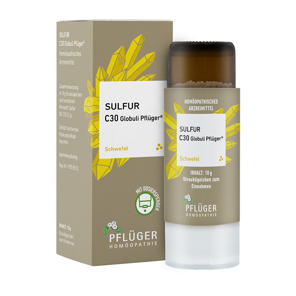SULFUR C 30 Globuli Pflüger Globulispender 10 g