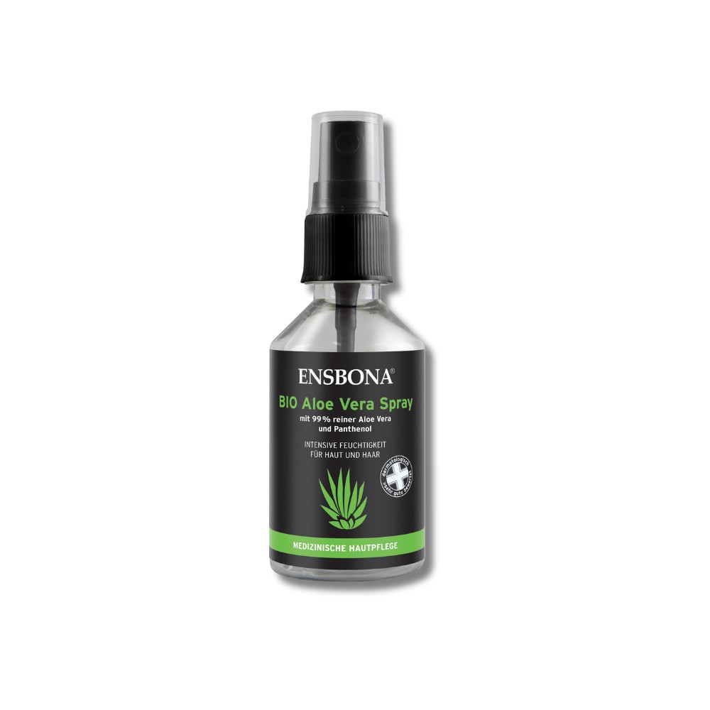 BIO ALOE VERA SPRAY ENSBONA mit 99% reiner Aloe Vera und Panthenol 50 ml