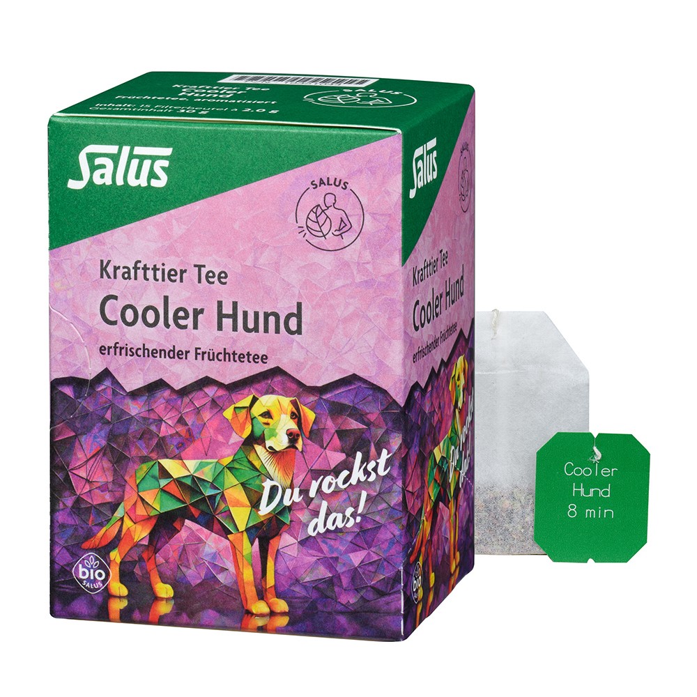 KRAFTTIER Tee Cooler Hund Bio Salus Filterbeutel 15 St