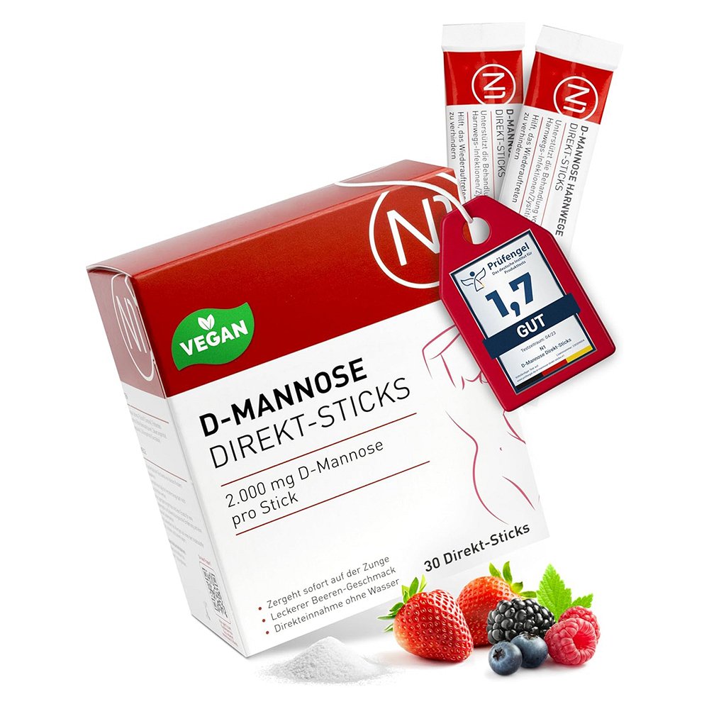 N1 D-Mannose Direkt Sticks - 2.000 mg pro Stick 30 St