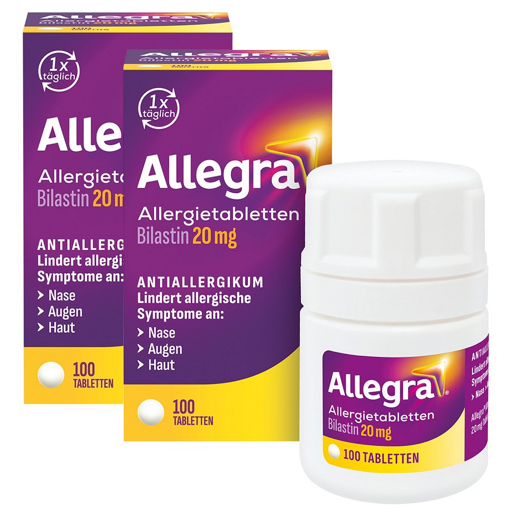 Allegra Allergietabletten - Vorteilspack - schnell bei Heuschnupfen & Allergien 2X100 St