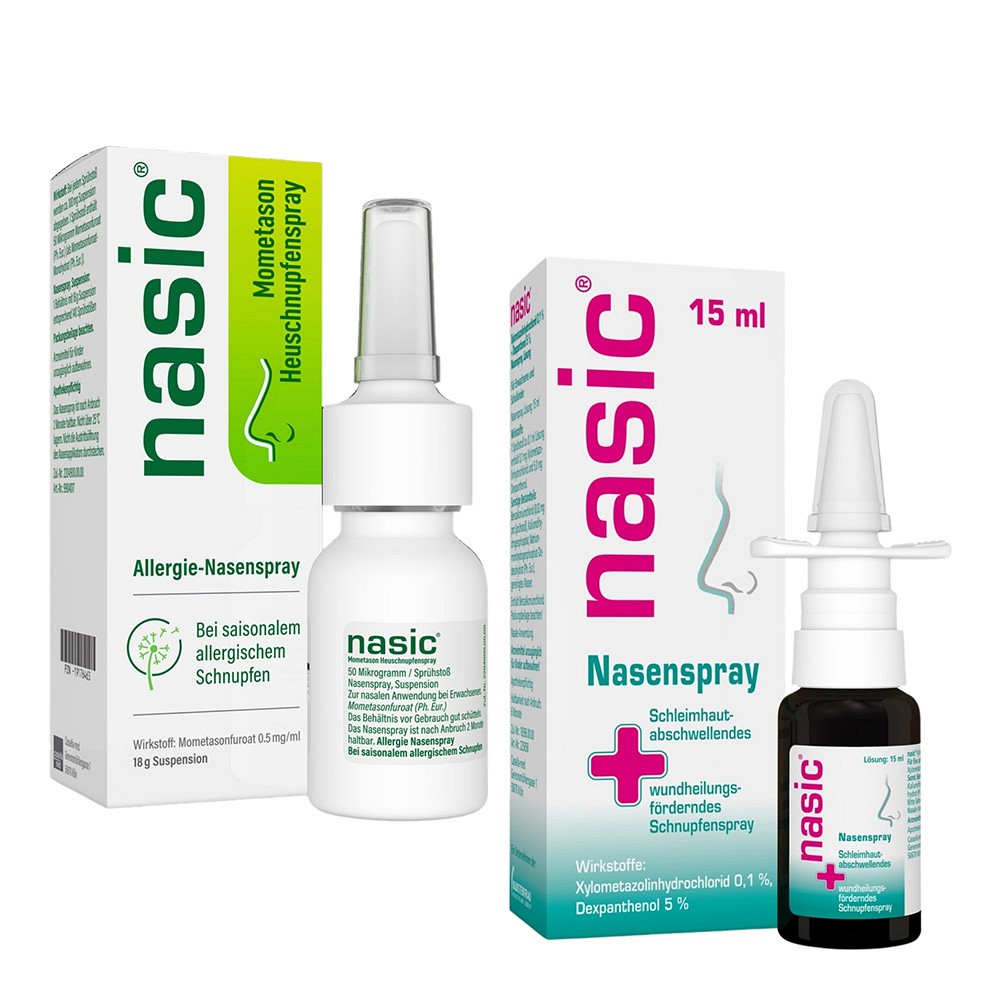 NASIC Nasenspray 15ml + NASIC Mometason Heuschnupfenspray 18g 15 + 18 ml