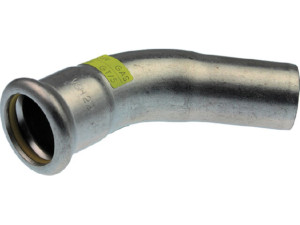 Logafix Edelstahl Gas Bogen 45 i/a 18 f. M-Presskontur