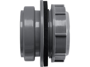 Airfit Anschraub-Muffe DN50, grau, für Kunststoff-Reinigungs-Deckel