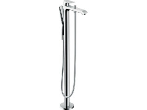 Hansgrohe Wannenmischer Metris Fertigset zur Bodenmontage chrom