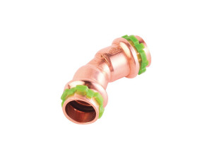 Logafix Kupfer Pressfitting Bogen 45Gr i/i 54 für V-Kontur