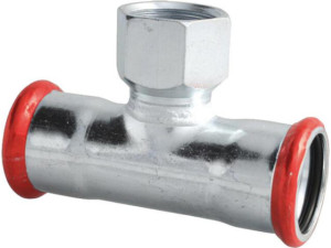 C-stahl Pressfitting M-Kontur T-Stück (i/IG/i) 28 -DN25(1') -28 mm
