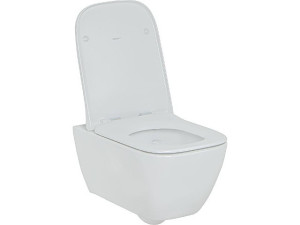 Wand-tiefspül-wc Geberit Smyle Square, spülrandlos, weiß BxHxT: 350x330x540mm