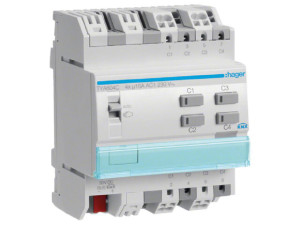 Hager Schaltaktor Jalousieaktor 4/2-fach 16A KNX REG TYA604C