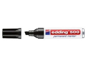 Edding Permanentmarker 500 schwarz Strichbreite 2 - 7mm Keilspitze