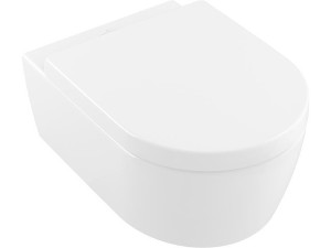 Wc-set Villeroy & Boch Avento Wandtiefspül, spülrandlos, Softclose-Sitz, Keramik, Weiß, 370x310x530mm