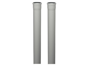 Viessmann 7373213 Abgasrohr DN60, 1,95 m lang (2 Stück = 3,9 m Gesamtlänge) aus PPs