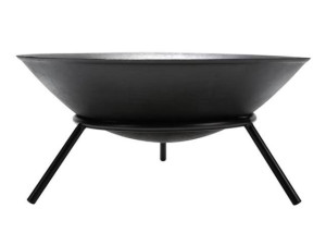Feuerschale Gusseisen 56cm, 3-Bein-Gestell, schwarz