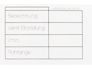 Hinweisplakette Fußbodenheizungs-Verteiler 35 x 25 mm, 50 Stück