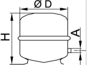 Viessmann 9572908 Membran-Druckausdehnungsgefäss 250L, Typ N250, silber