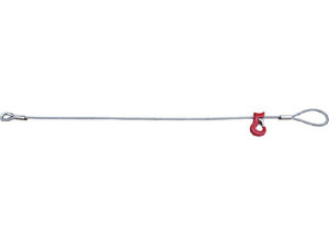 Anschlagseil mit Schlaufe + Gleithaken, D: 10mm, 0,8t Tragkraft, 1m