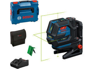Akku-kreuzlinienlaser Bosch GCL 12V-50-22 CG 12 V mit 1x 2,0 Ah Akku und Ladegerät