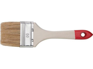 Ind. -Flachpinsel 60mm Bl. -Zwinge, helle China- borste, 2-fach gek. 60 % Tops