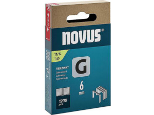 Flachdrahtklammer Novus Typ G 11/6 verzinkt VPE: 1200 Stück