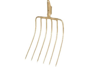 Silogabel IDEAL 6 Zinken, 340mm Federdülle, ohne Stiel