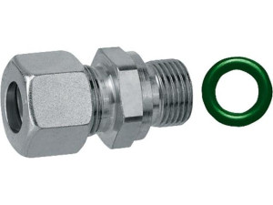 Edelstahl-einschraubver- schraubung G 3/8 zylindrischx10mm inklusive Spezialdichtung