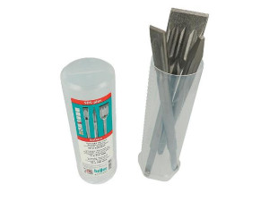 Meißel-set HELLER ENDURO selbstschärfend SDS-Plus 3-teilig Spitz-/Flach- und Spatmeißel