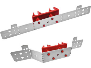 Montageschiene Genius mit Parallel-Schelle rot 35mm tief)