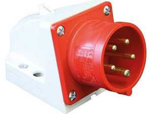 Cee-wandgerätestecker 32A, 400V Twist, IP44, Schraubklemmen
