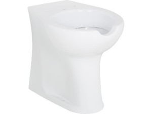 Stand-tiefspül-wc Elida aus Keramik, weiß, mit Öffnung, BxHxT 375x370x570mm