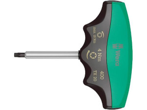 Drehmomentschraubendreher mit T-Griff TORX T20, 4,0 Nm Länge 60mm
