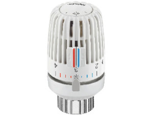 Imi Heimeier Thermostat-Kopf VK, Temperatureinstellbereich 6-28°C, für Ventilheizkörper Danfoss RA Klemmanschluss, weiß