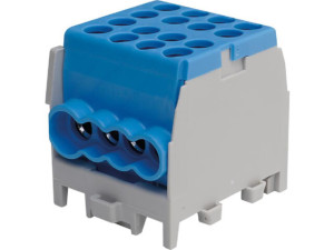 Hauptleitungs-abzweigklemme Farbe: blau, 2x Eingang 25mm² 6x Ausgang 16mm², 1-polig