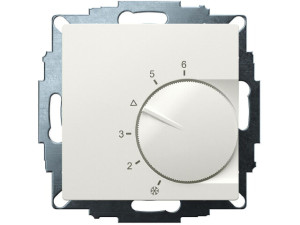 Eberle Raumtemperaturregler Öffner, Heizen, RAL 9010 glanz, 55x55 mm UTE 1003-RAL9010-G-55