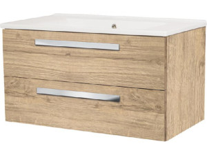 Wtu + Keramik-WT EDIA Asteiche 2 Auszüge 853x466x455 mm
