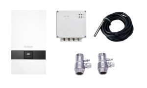 Buderus Logaplus Paket M E156 24kW EKR Modul Set Whahn Spfühler D 39dB