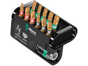 Bitset Bit-Check Diamond 1 12-teilig mit Bithalter, Diamantbeschichtet