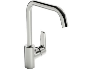 Spültischmischer Hansapolo Ausladung 203 mm seitl. Betätigung, schwenkbar chrom