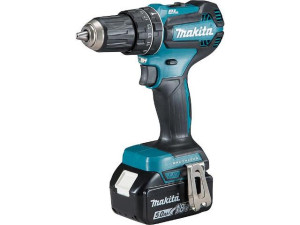 Akku-schlagbohrschrauber MAKITA 18V DHP 485 RTJ mit 2x 5,0 Ah Akkus und Ladegerät