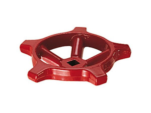 Giacomini P22CY004 Rotes Handrad für Muffenschieber 1 1/2"
