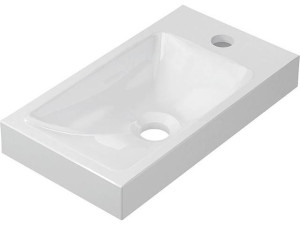 Design-aufsatz-waschtisch LENA BxHxT 400x91x220mm aus Mineralguss