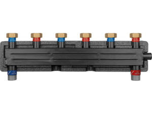 Kombiverteiler Evenes VTW 2/3 ÜWM DN20 (3/4'), 2m³/h, 50 kW, inkl. Halterung und Isolierung